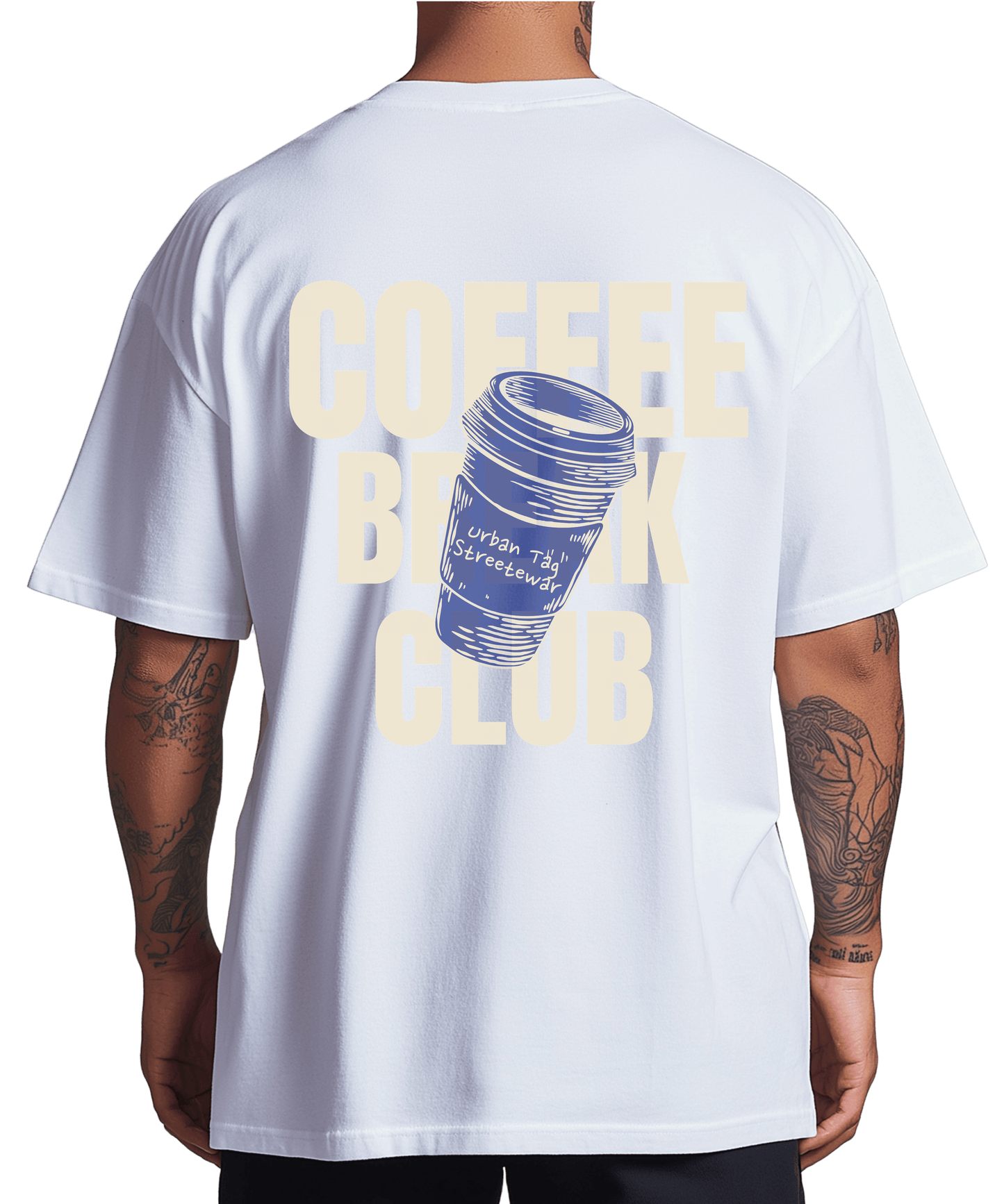 Urban Tag Oversized T-Shirt – "Coffee Break"