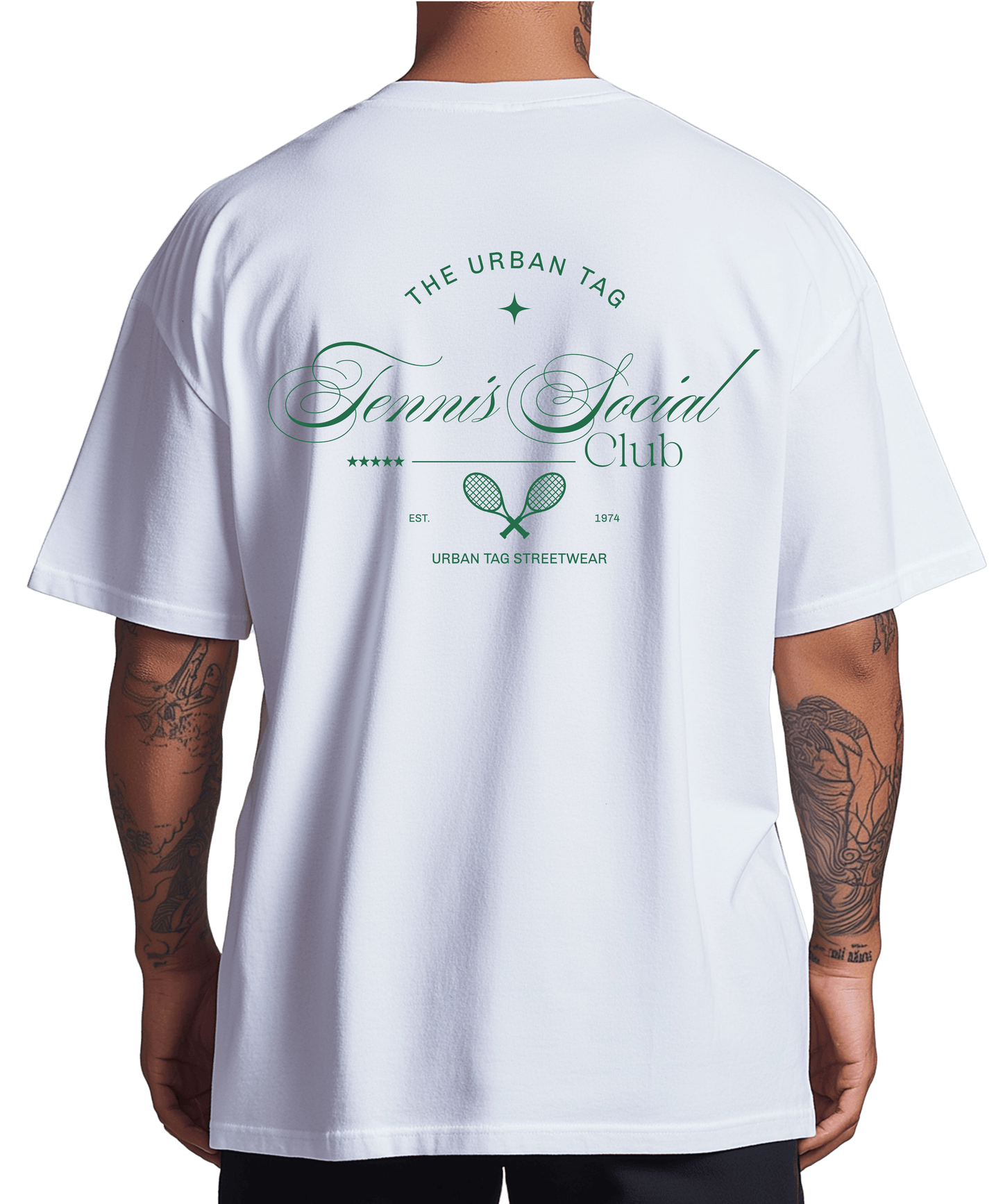 Urban Tag Oversized T-Shirt – "Tennis Social Club"
