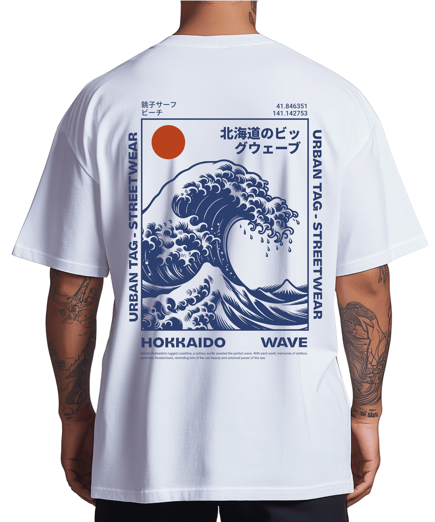 Urban Tag Oversized T-Shirt – "Hokkaido Wave"