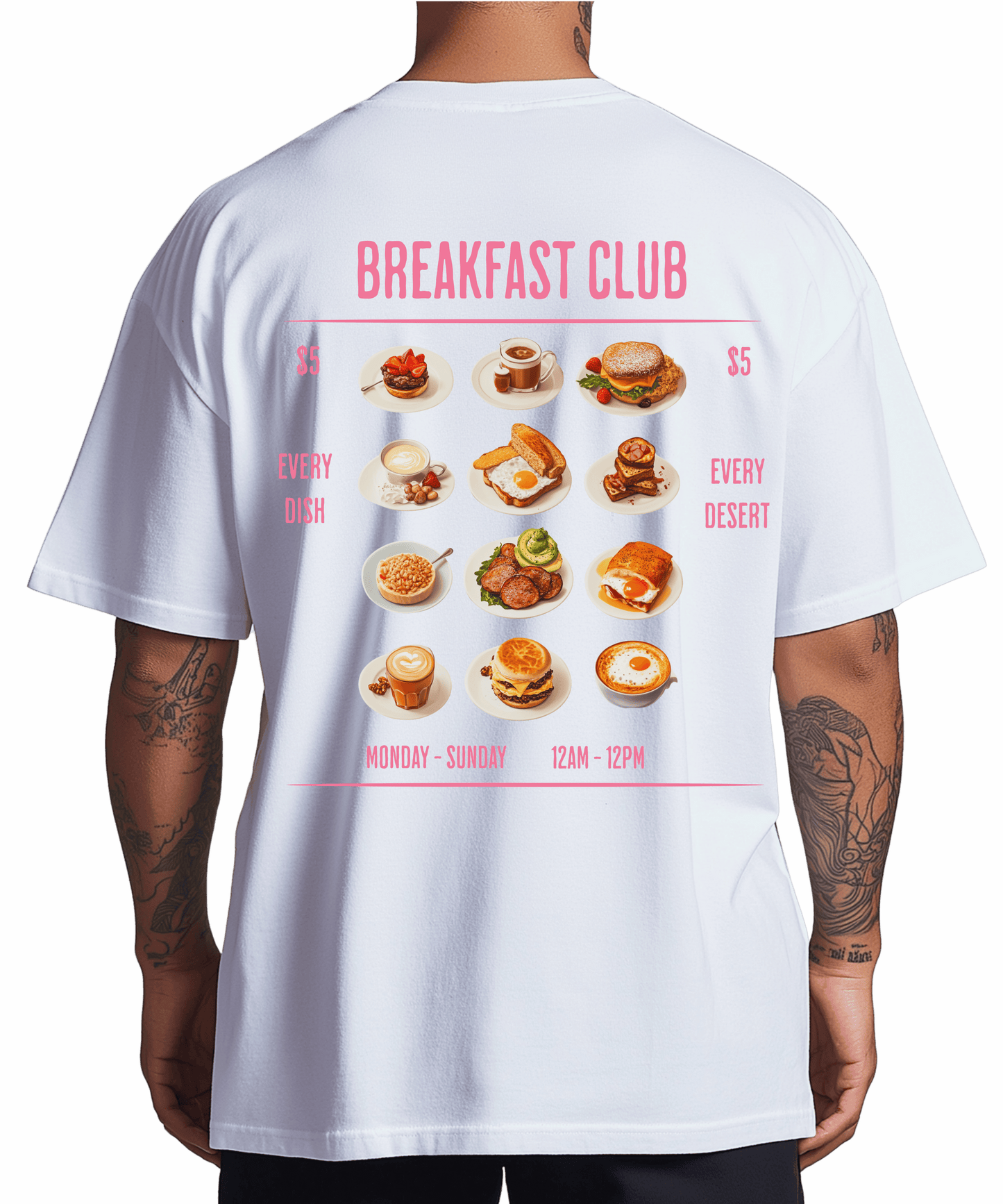 Urban Tag Oversized T-Shirt – "Breakfast Club"