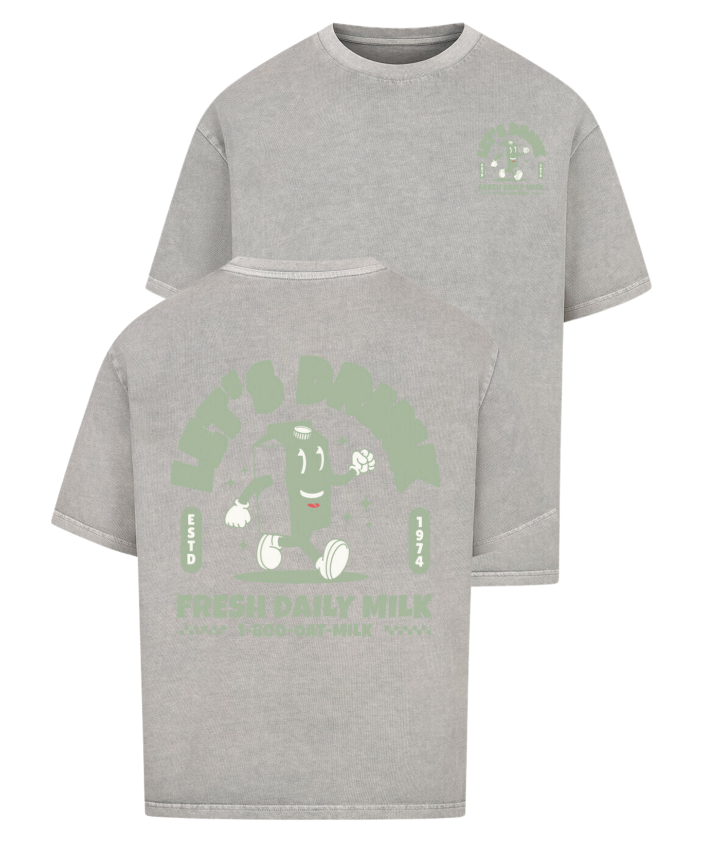 Urban Tag Oversized T-Shirt – "Fresh Daily Milk"