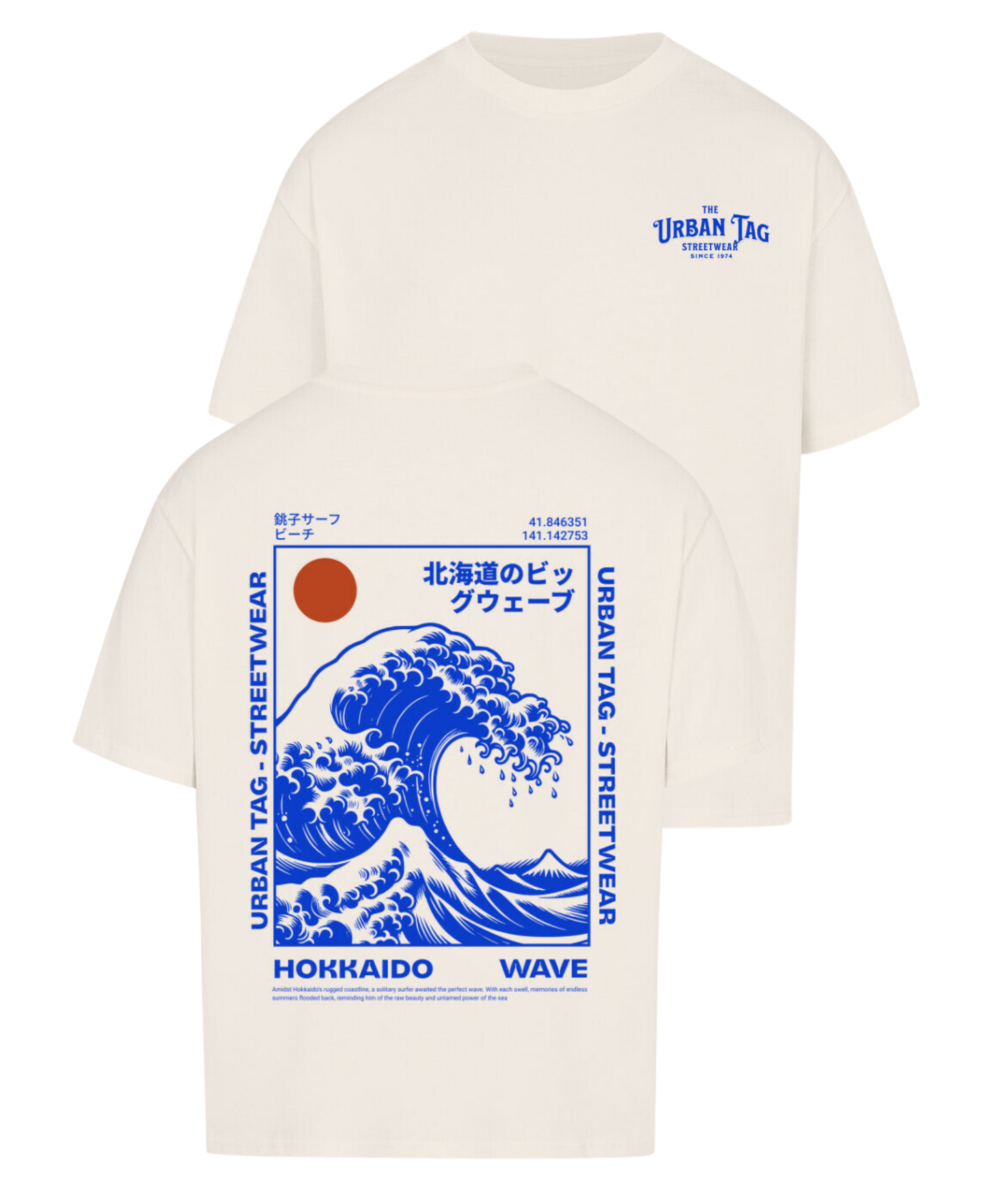 Urban Tag Oversized T-Shirt – "Hokkaido Wave"