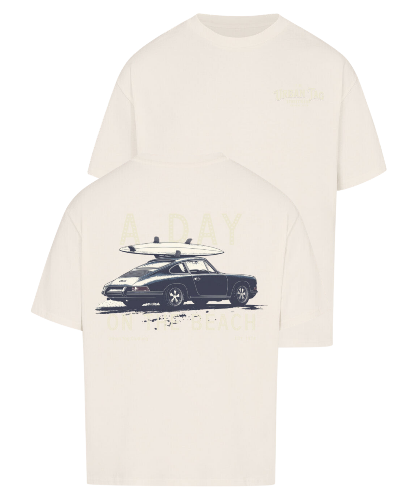 Urban Tag Oversized T-Shirt – "A Day on the Beach"