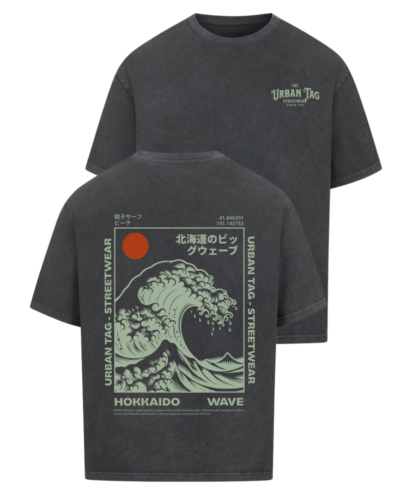 Urban Tag Oversized T-Shirt – "Hokkaido Wave"