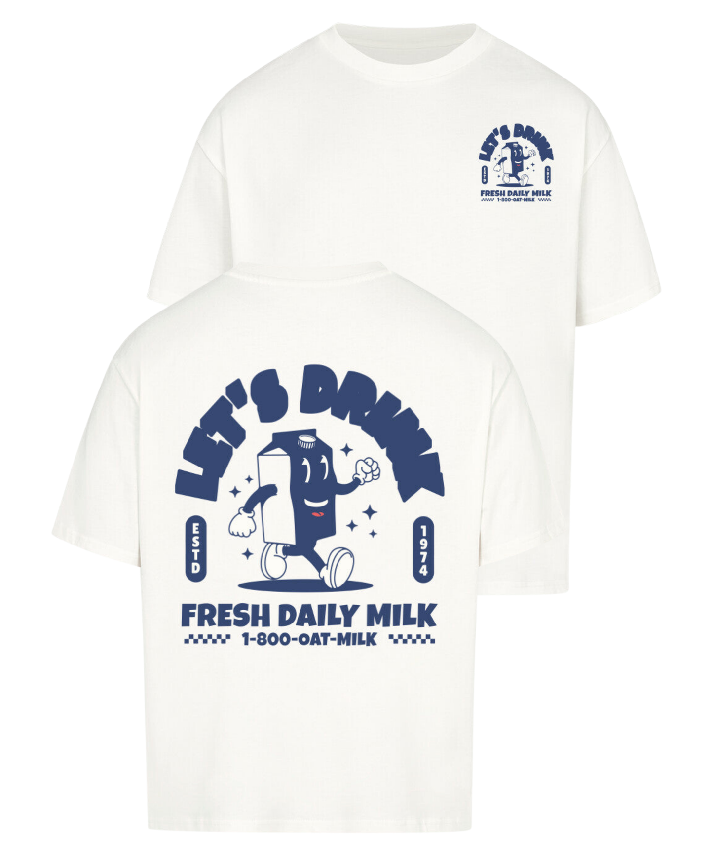 Urban Tag Oversized T-Shirt – "Fresh Daily Milk"