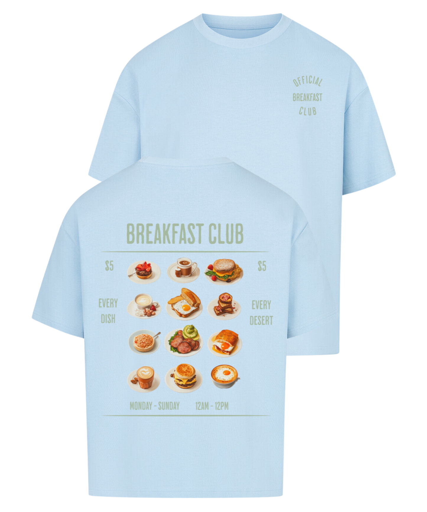 Urban Tag Oversized T-Shirt – "Breakfast Club"