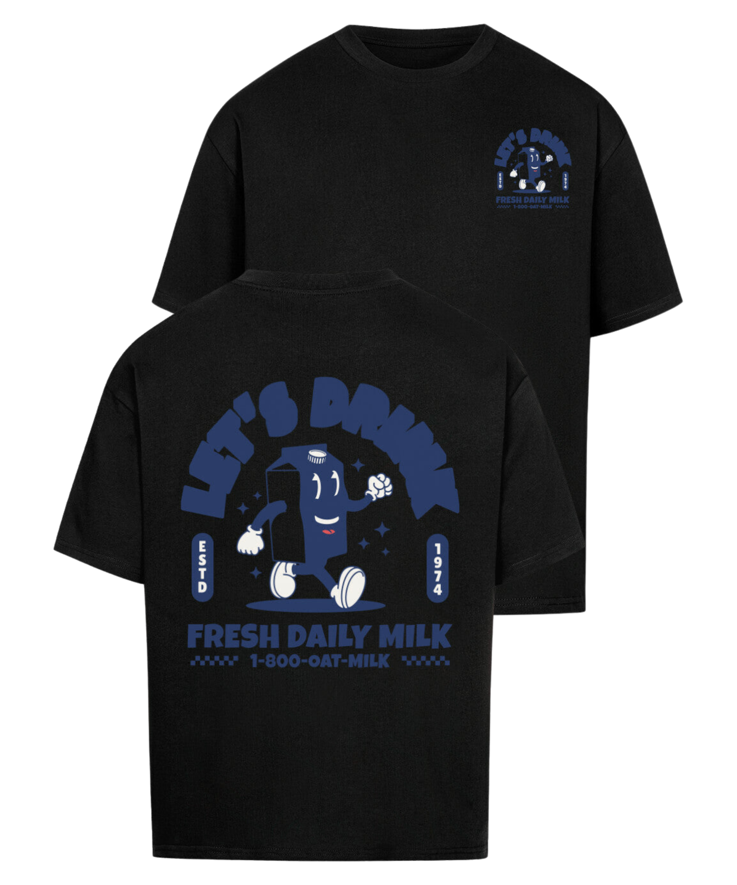 Urban Tag Oversized T-Shirt – "Fresh Daily Milk"