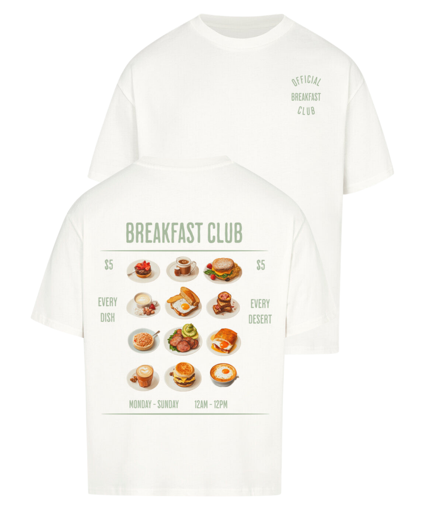 Urban Tag Oversized T-Shirt – "Breakfast Club"