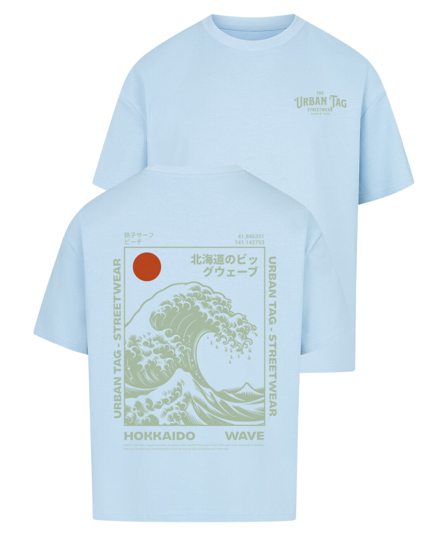 Urban Tag Oversized T-Shirt – "Hokkaido Wave"