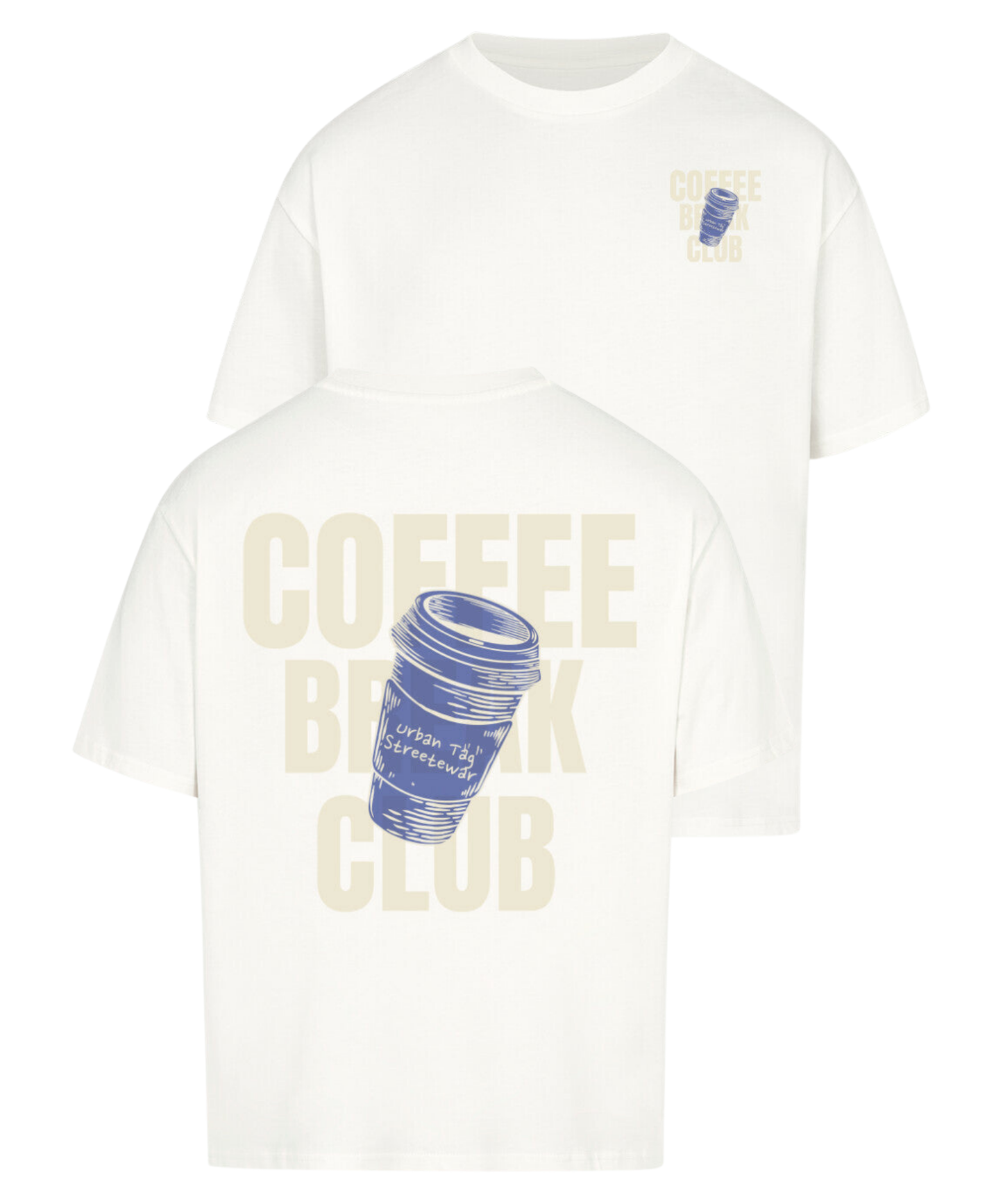 Urban Tag Oversized T-Shirt – "Coffee Break"