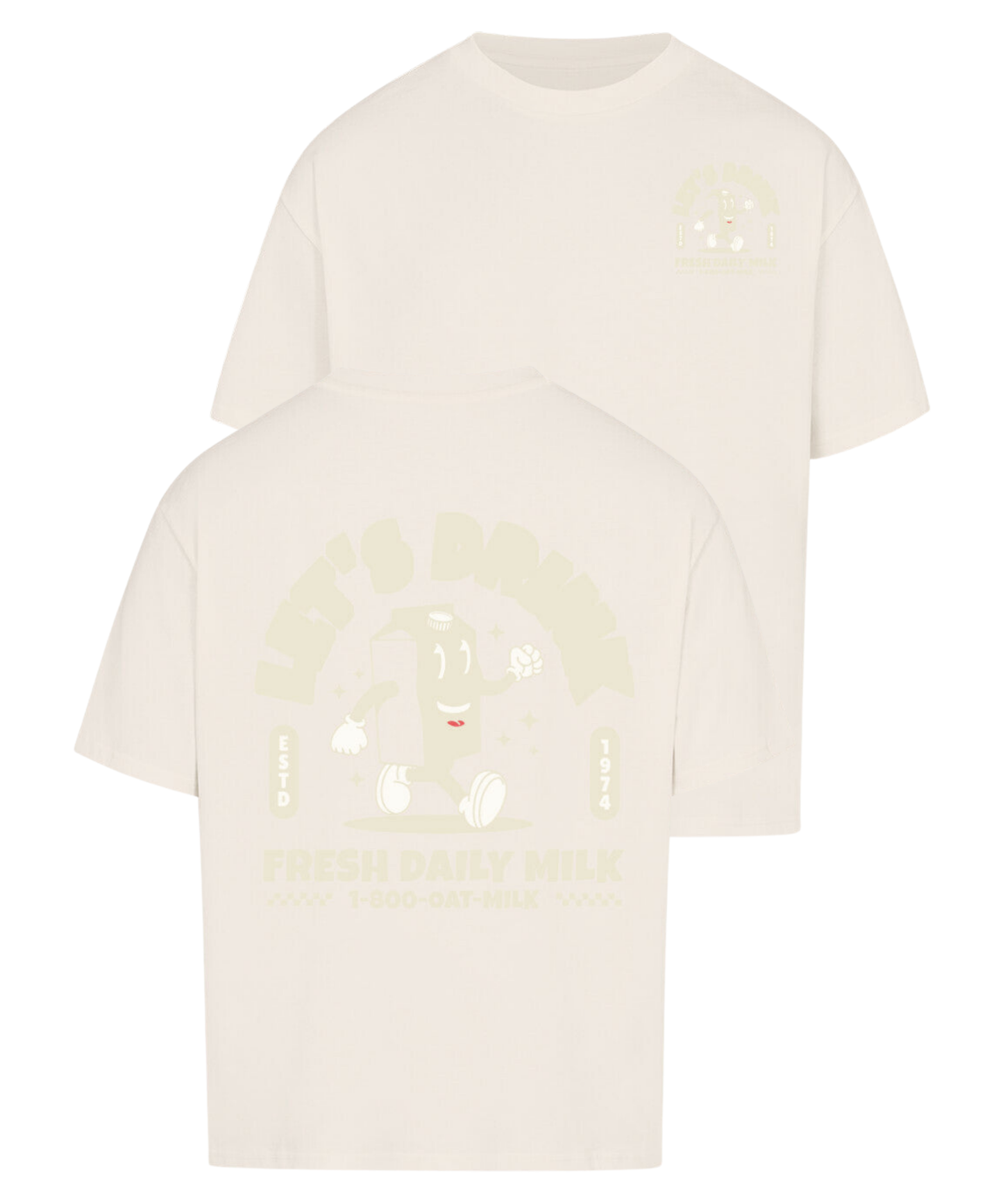 Urban Tag Oversized T-Shirt – "Fresh Daily Milk"