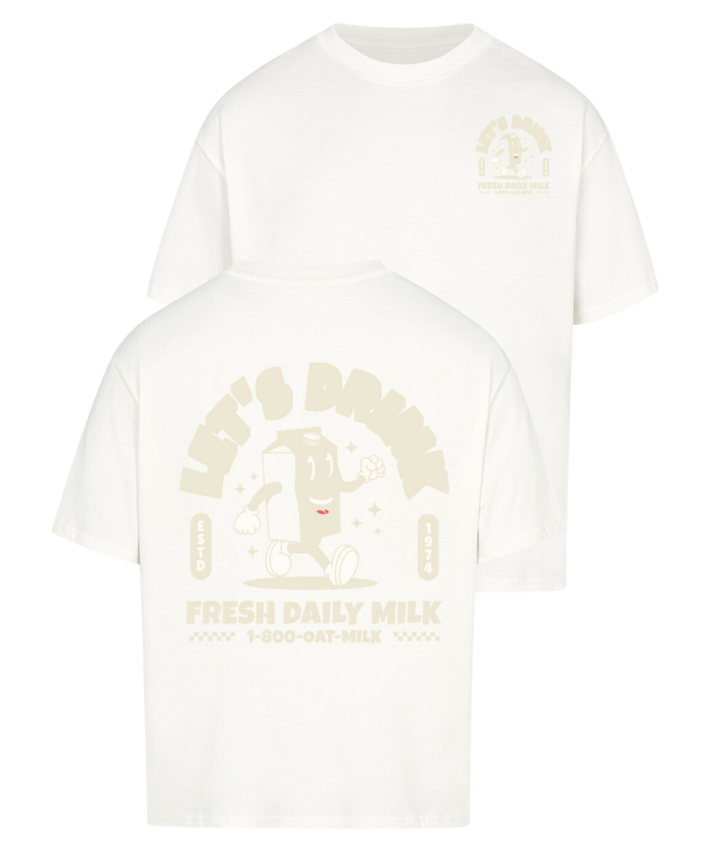 Urban Tag Oversized T-Shirt – "Fresh Daily Milk"