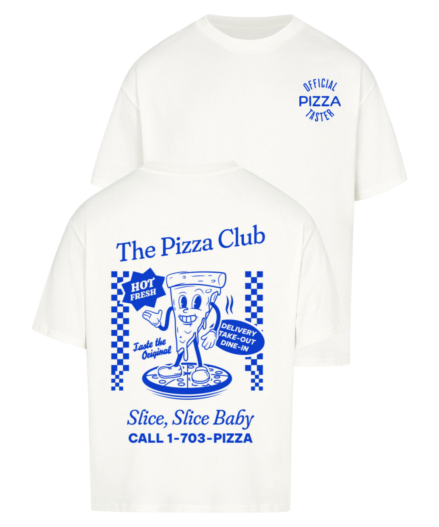 Urban Tag Oversized T-Shirt – "The Pizza Club"