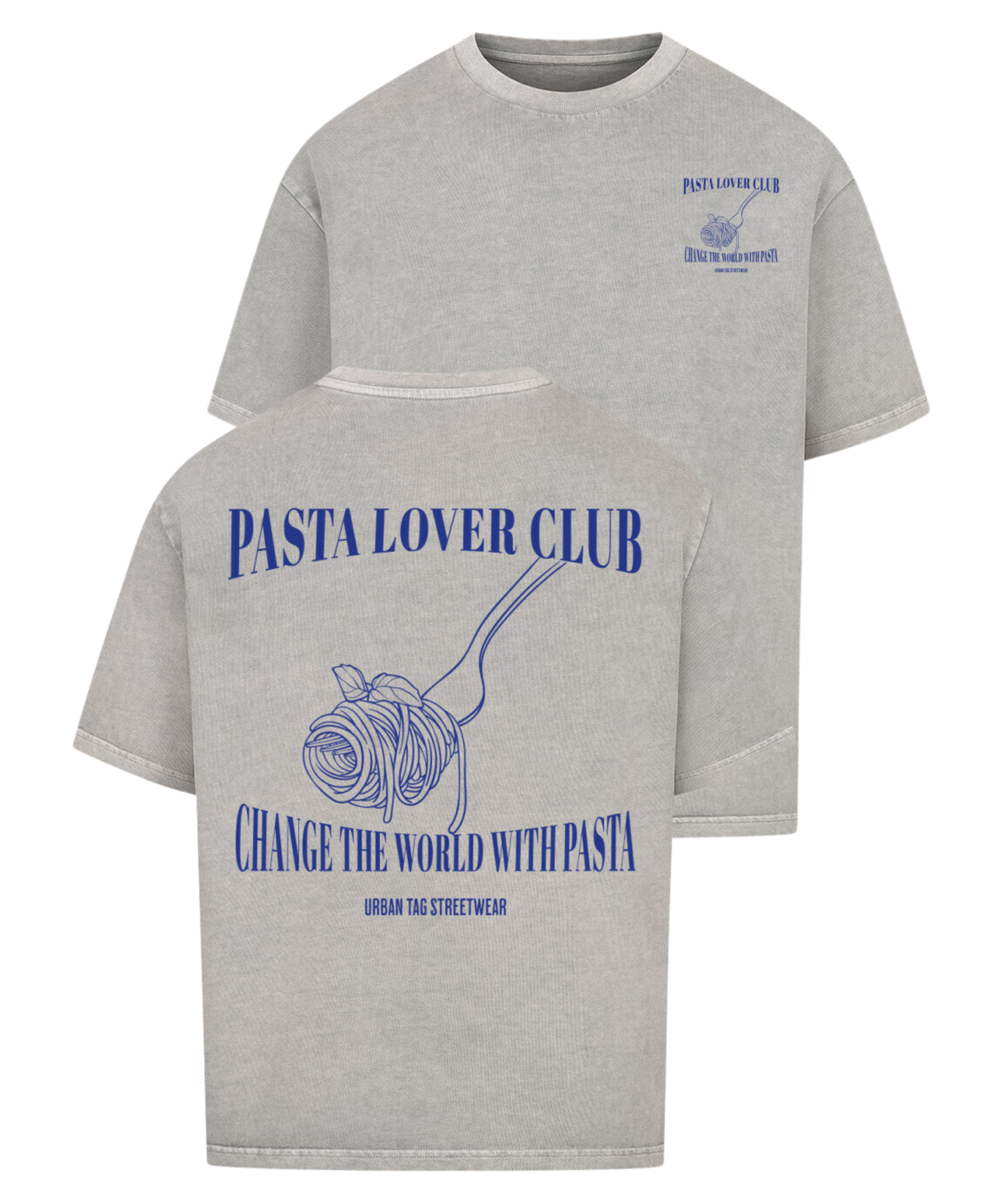 Urban Tag Oversized T-Shirt – "Pasta Lover Club"