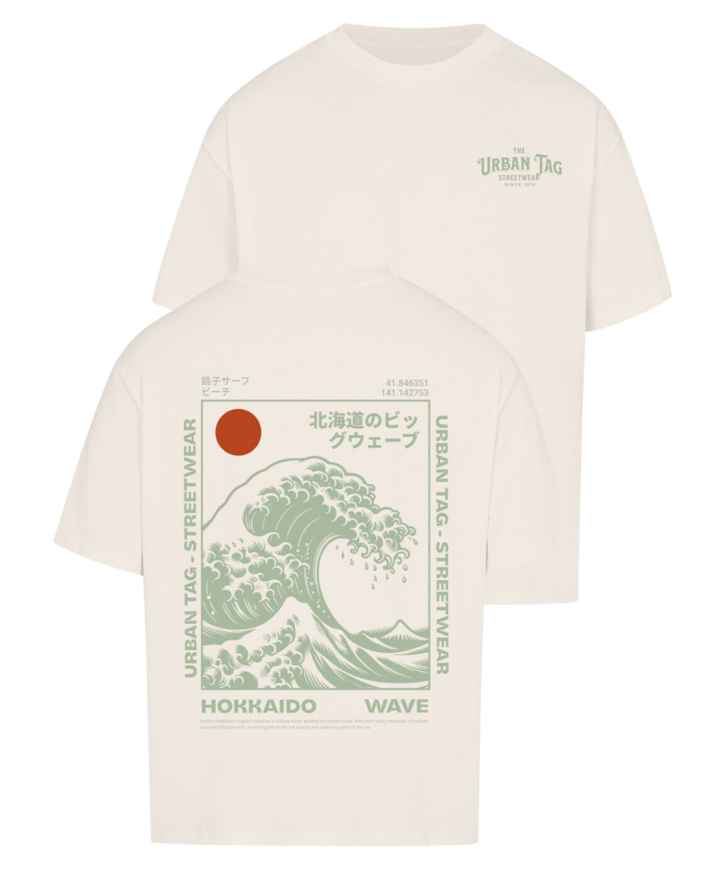 Urban Tag Oversized T-Shirt – "Hokkaido Wave"
