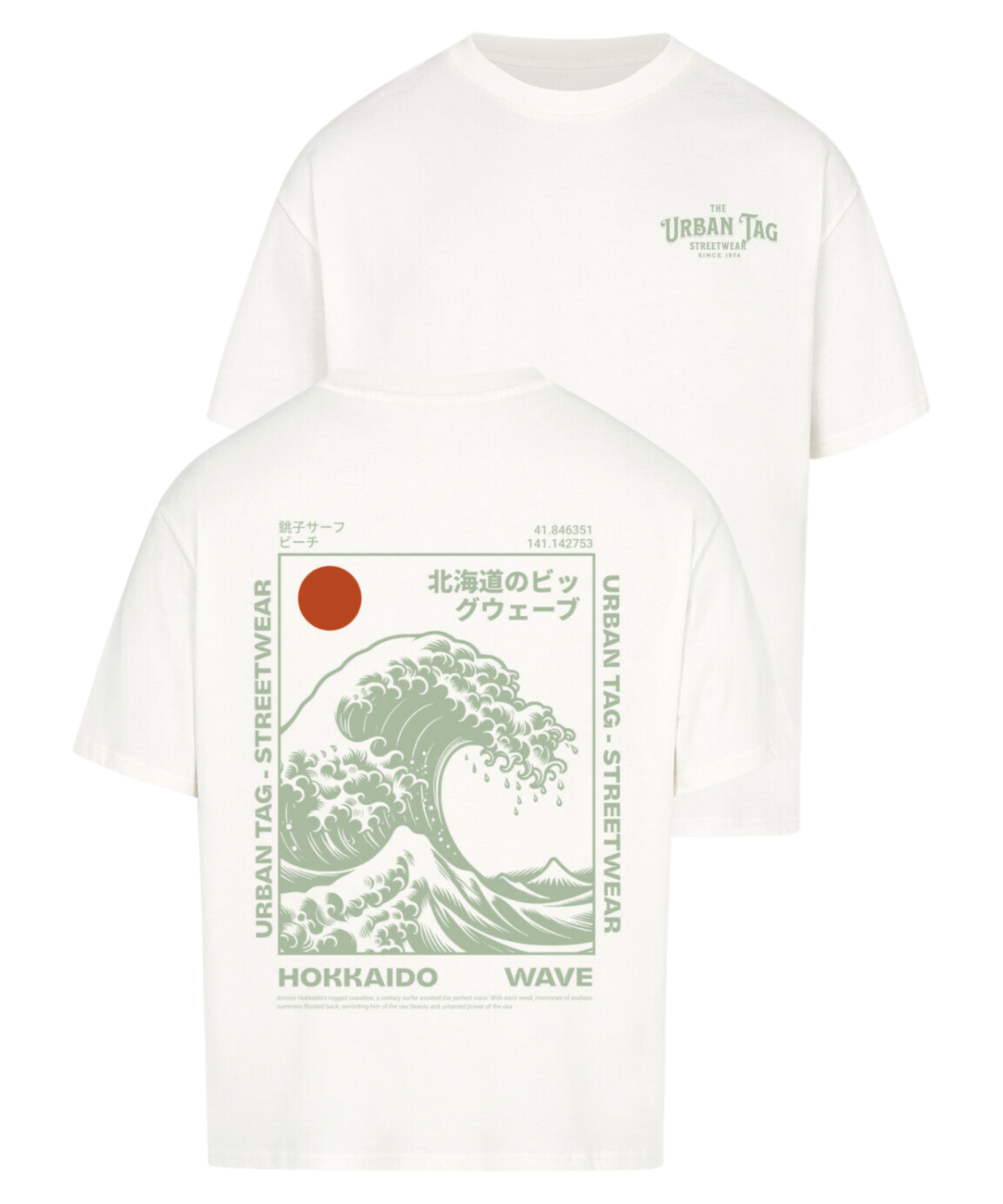 Urban Tag Oversized T-Shirt – "Hokkaido Wave"