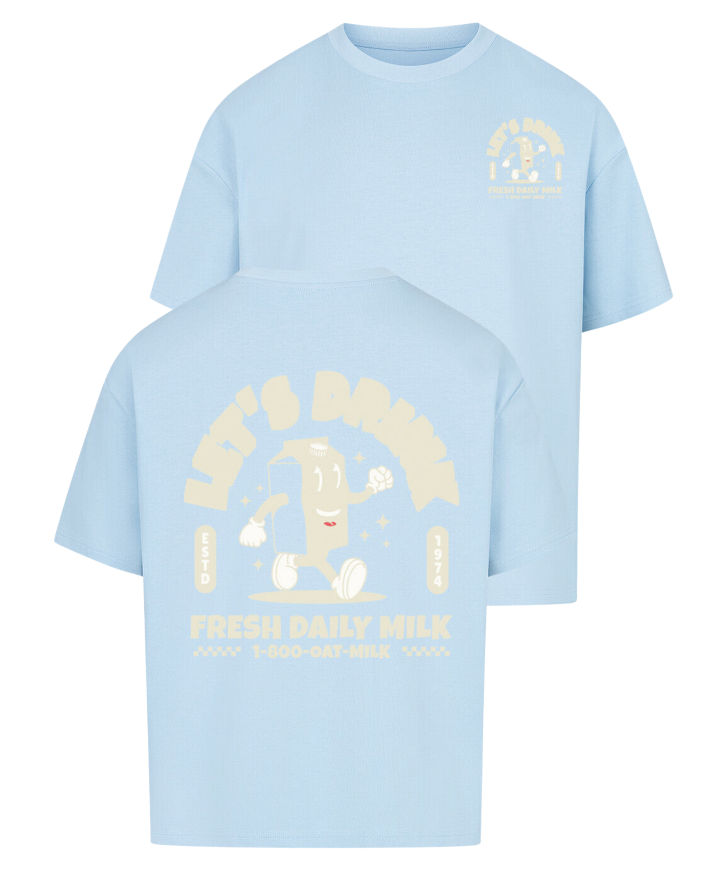 Urban Tag Oversized T-Shirt – "Fresh Daily Milk"