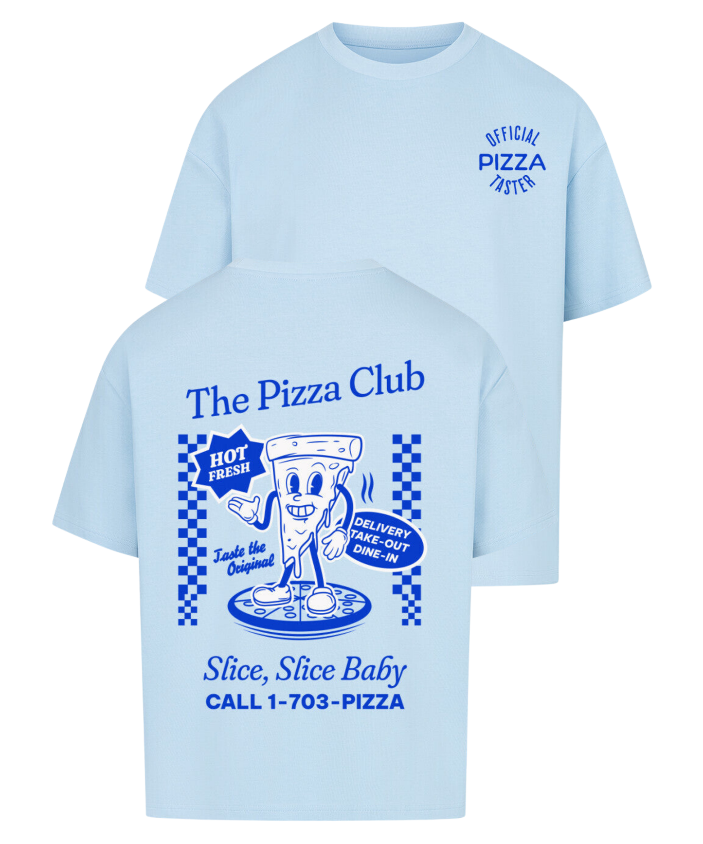 Urban Tag Oversized T-Shirt – "The Pizza Club"