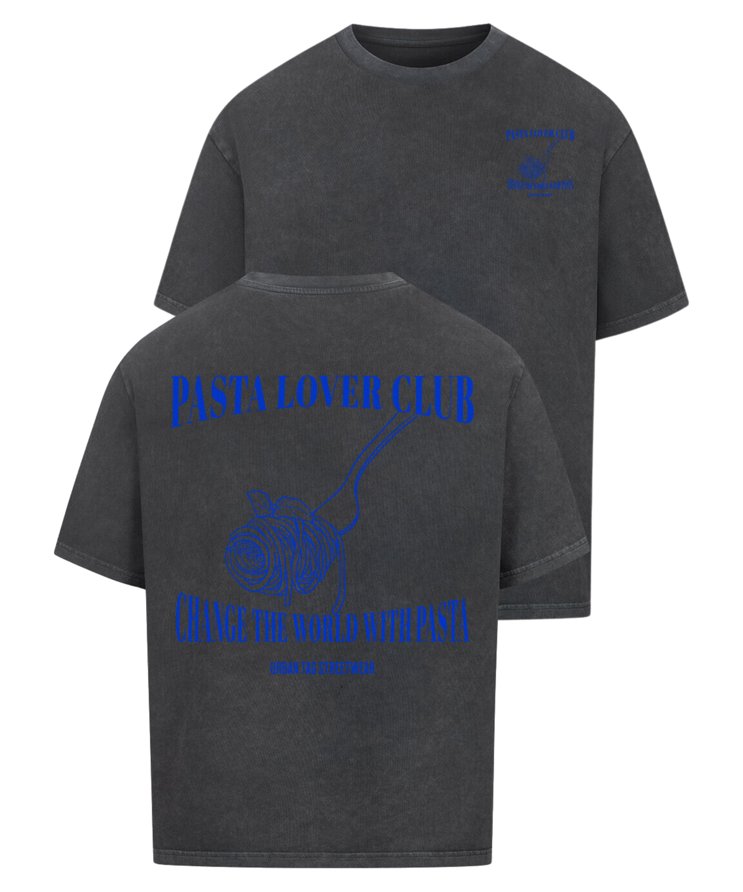 Urban Tag Oversized T-Shirt – "Pasta Lover Club"