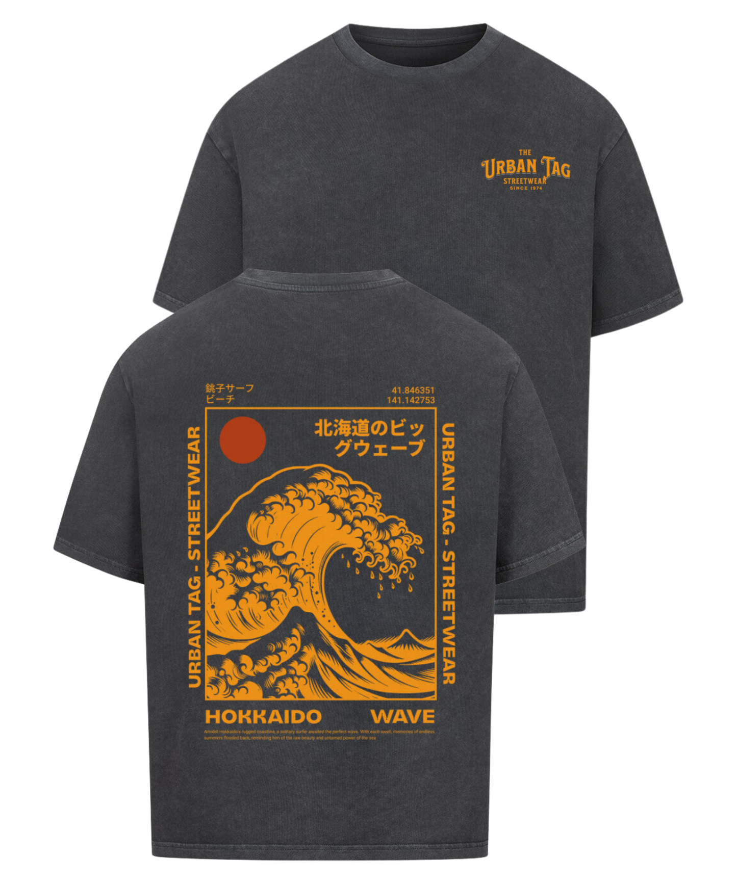 Urban Tag Oversized T-Shirt – "Hokkaido Wave"