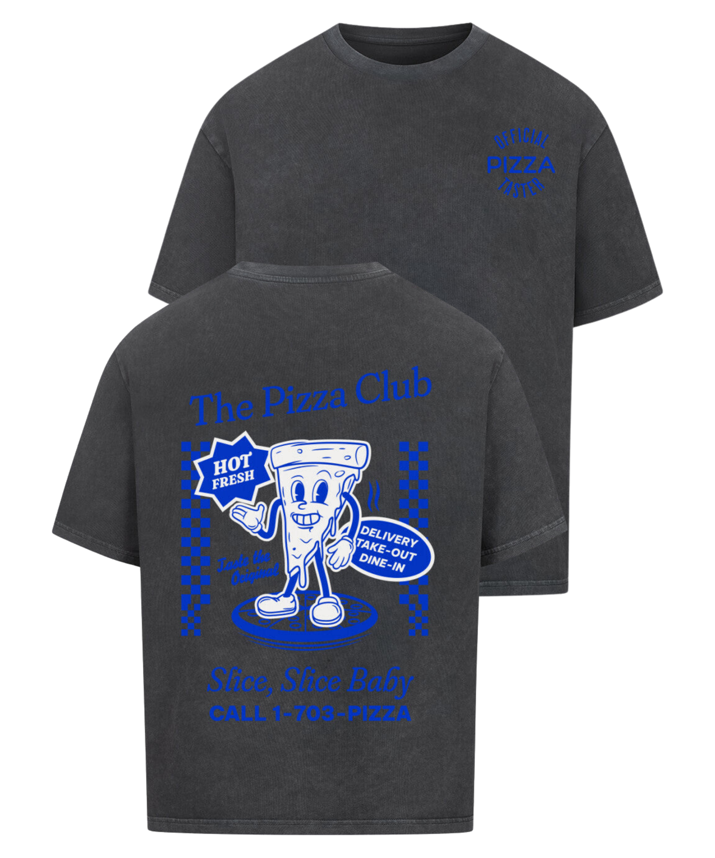 Urban Tag Oversized T-Shirt – "The Pizza Club"