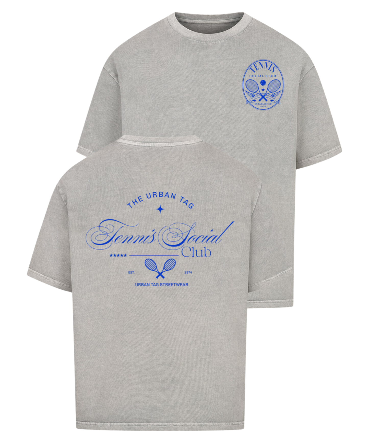 Urban Tag Oversized T-Shirt – "Tennis Social Club"