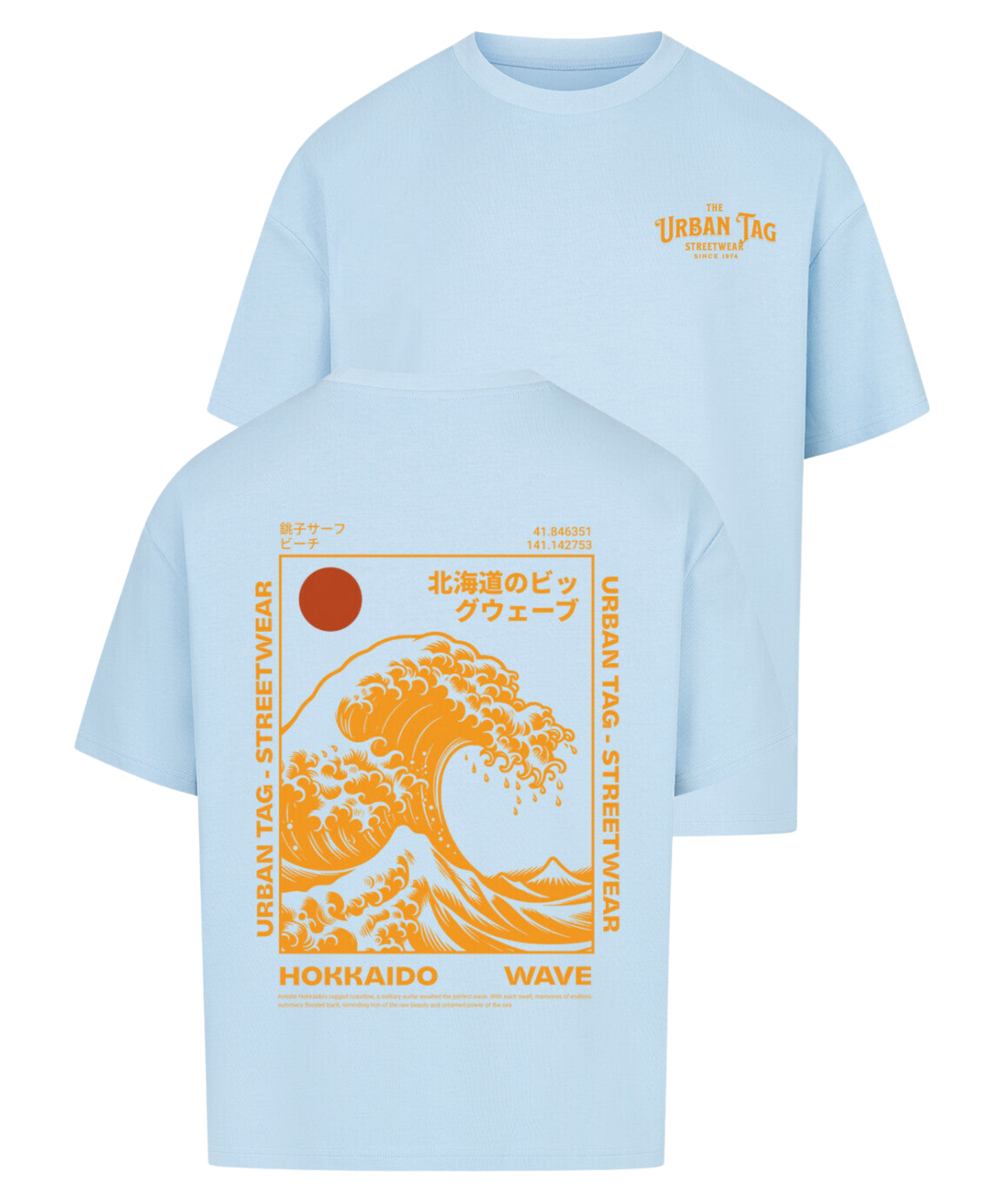 Urban Tag Oversized T-Shirt – "Hokkaido Wave"