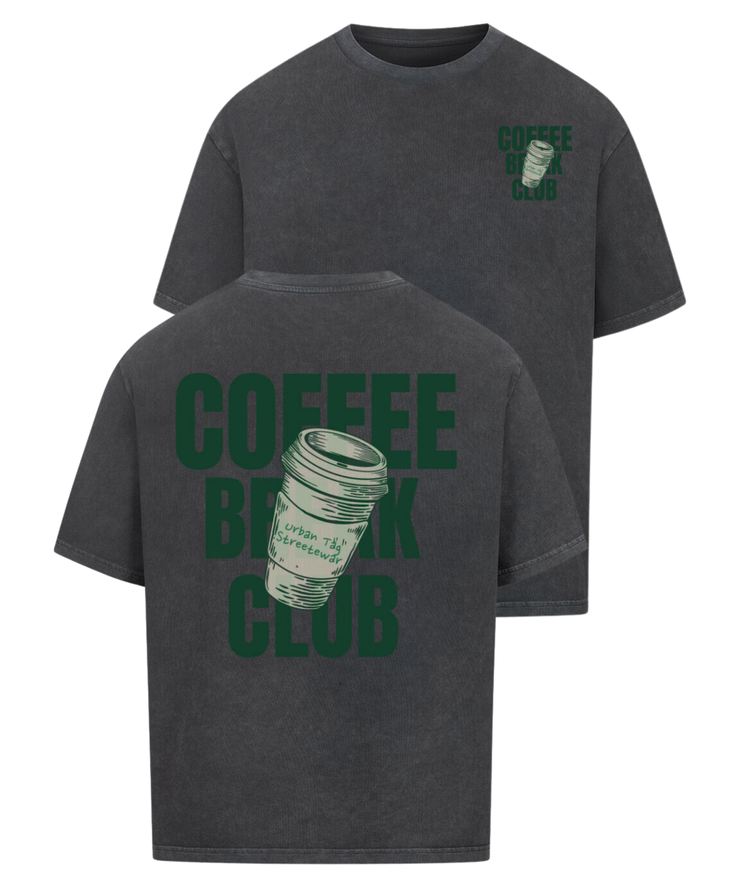 Urban Tag Oversized T-Shirt – "Coffee Break"