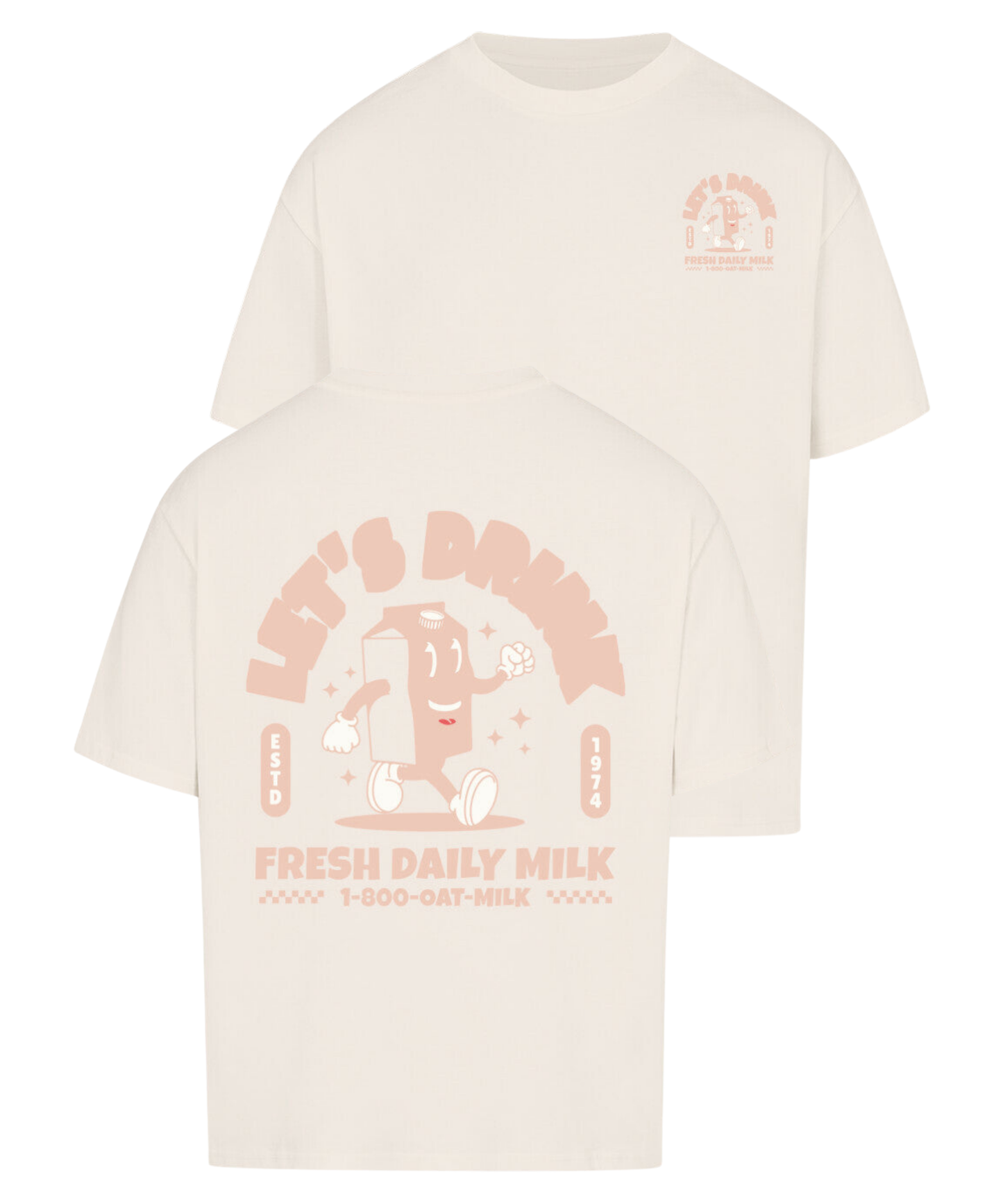 Urban Tag Oversized T-Shirt – "Fresh Daily Milk"