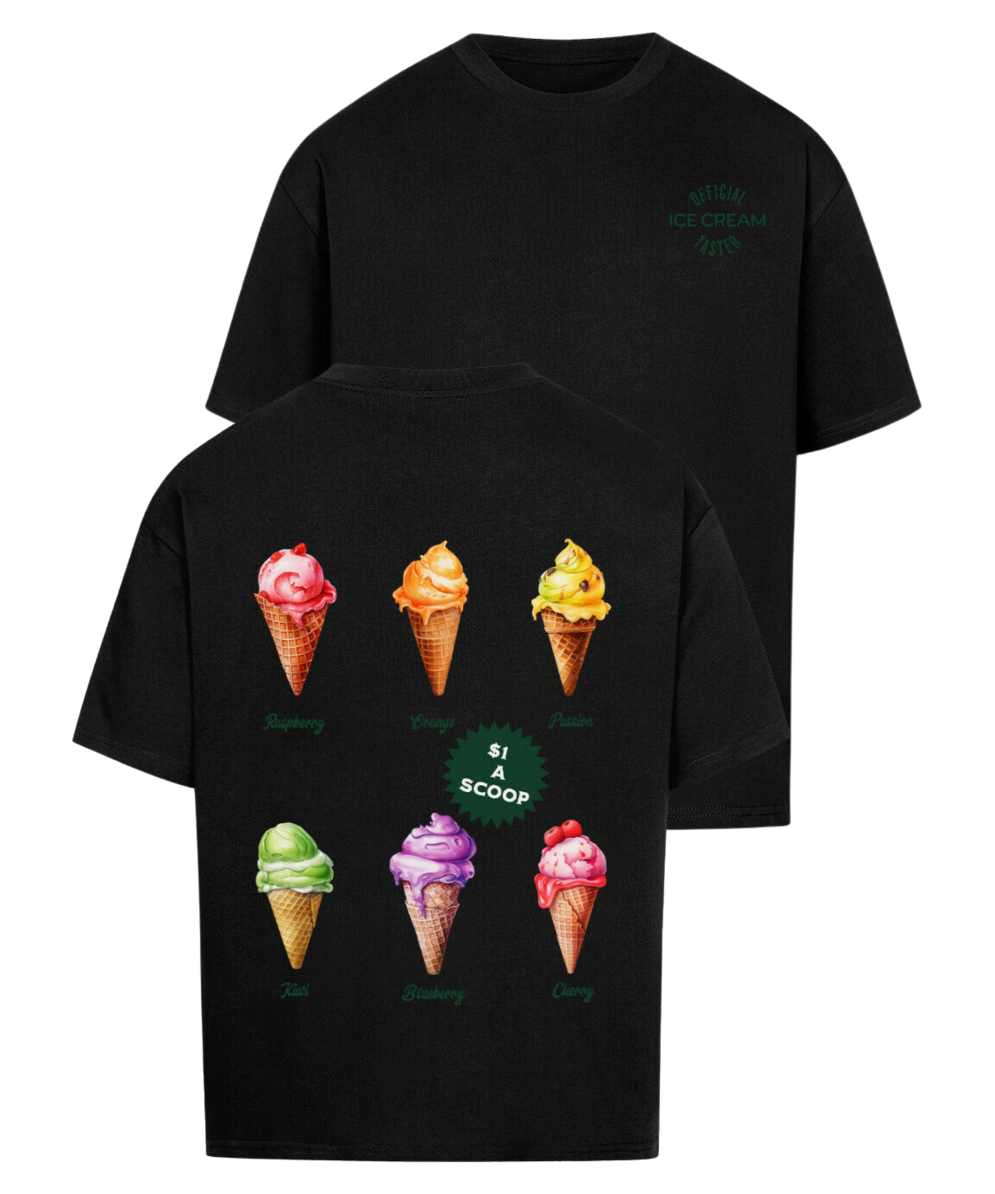 Urban Tag Oversized T-Shirt – "Ice Cream Club"
