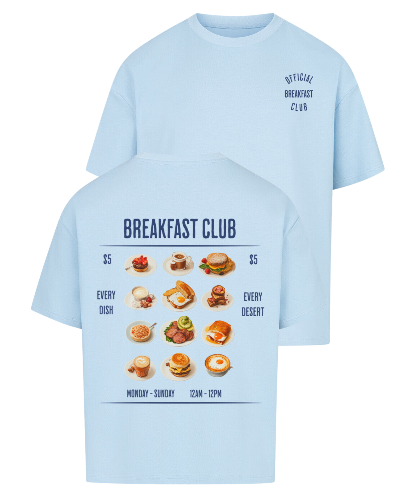 Urban Tag Oversized T-Shirt – "Breakfast Club"