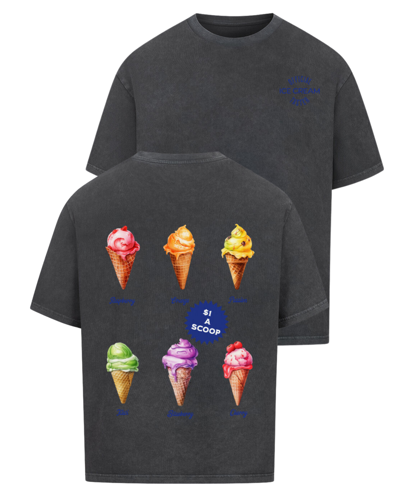 Urban Tag Oversized T-Shirt – "Ice Cream Club"
