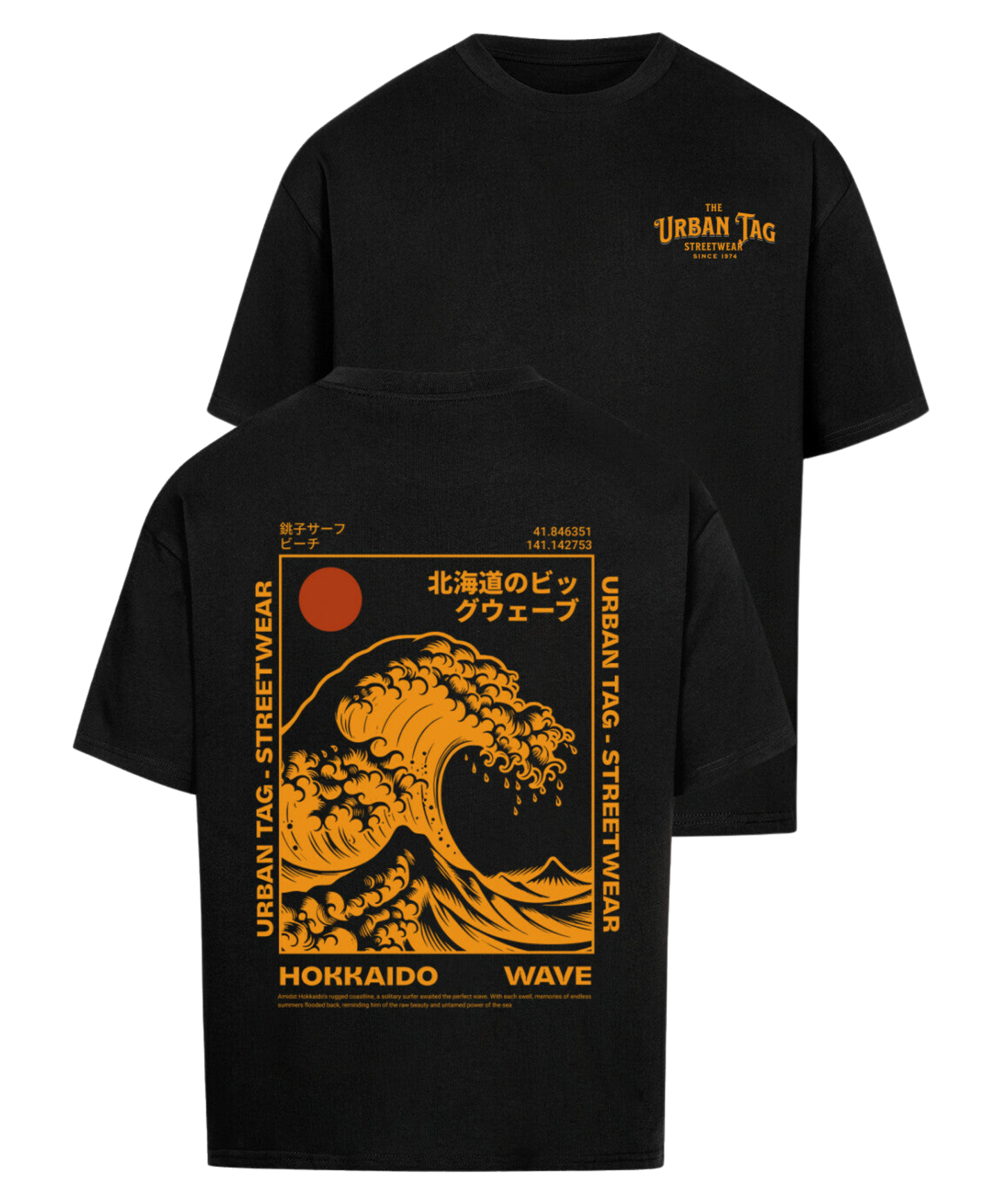 Urban Tag Oversized T-Shirt – "Hokkaido Wave"