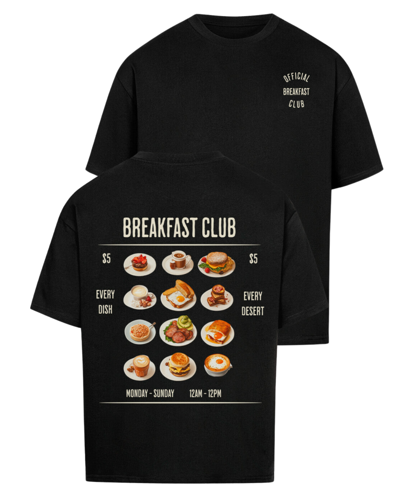 Urban Tag Oversized T-Shirt – "Breakfast Club"