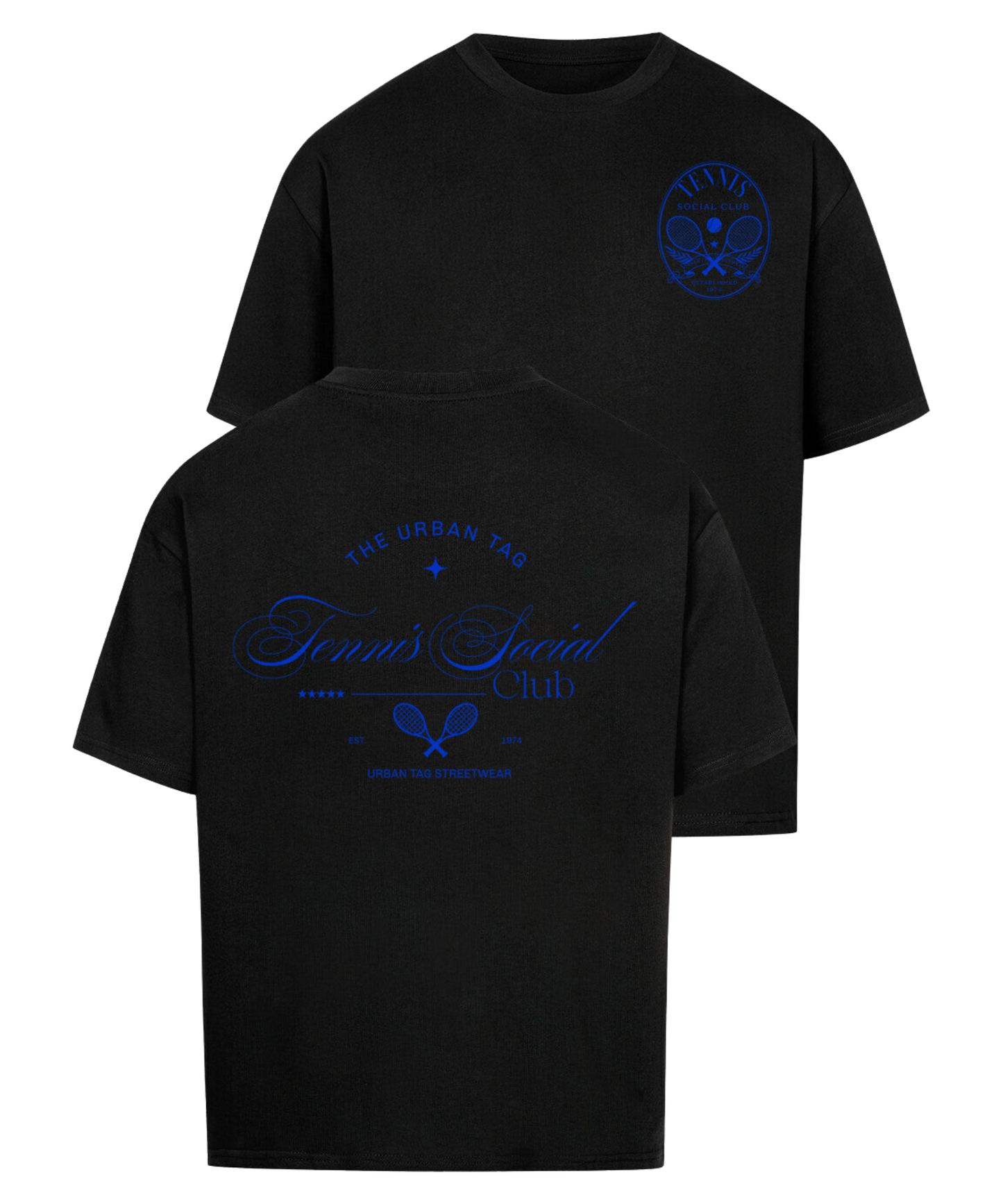 Urban Tag Oversized T-Shirt – "Tennis Social Club"