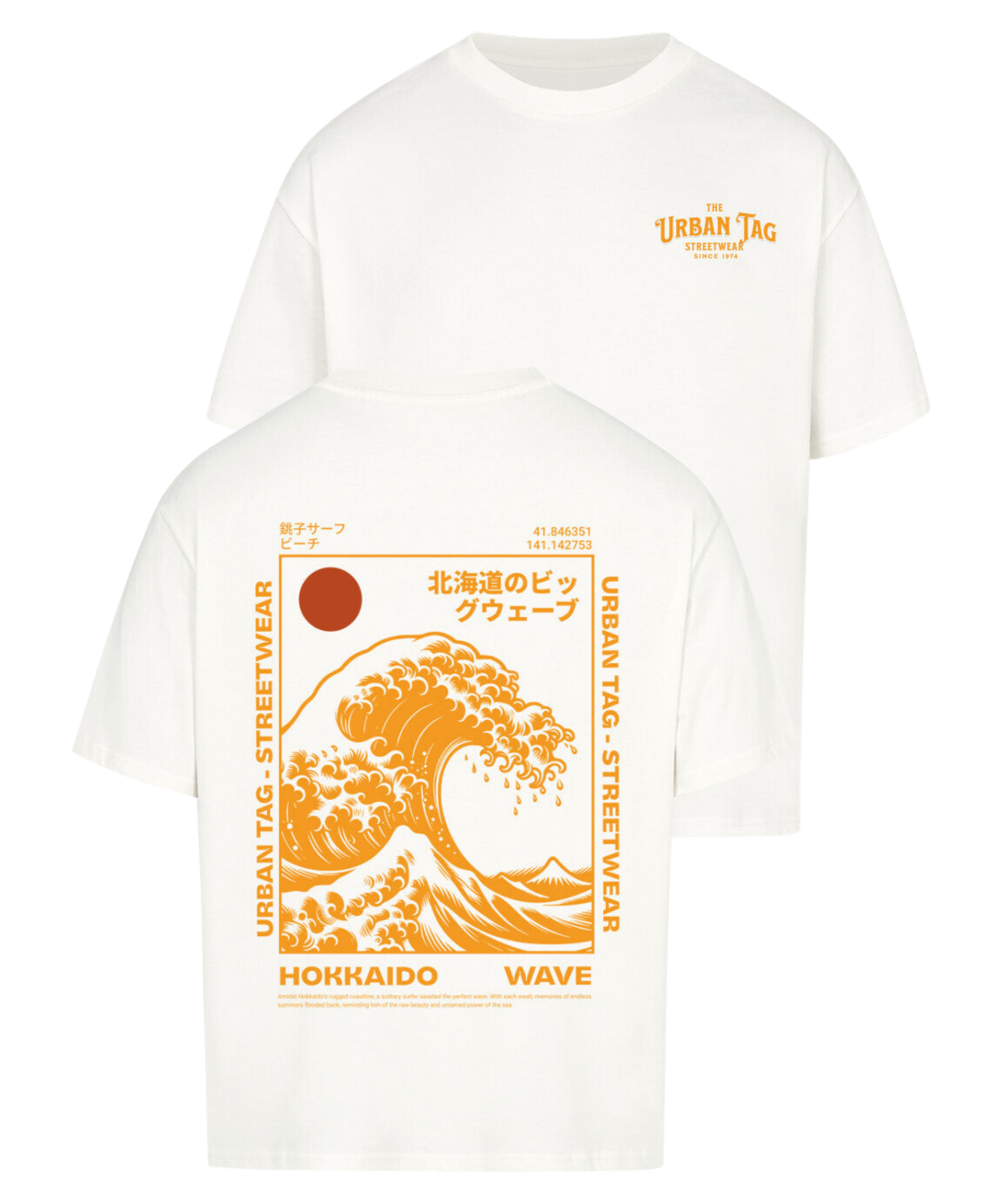 Urban Tag Oversized T-Shirt – "Hokkaido Wave"