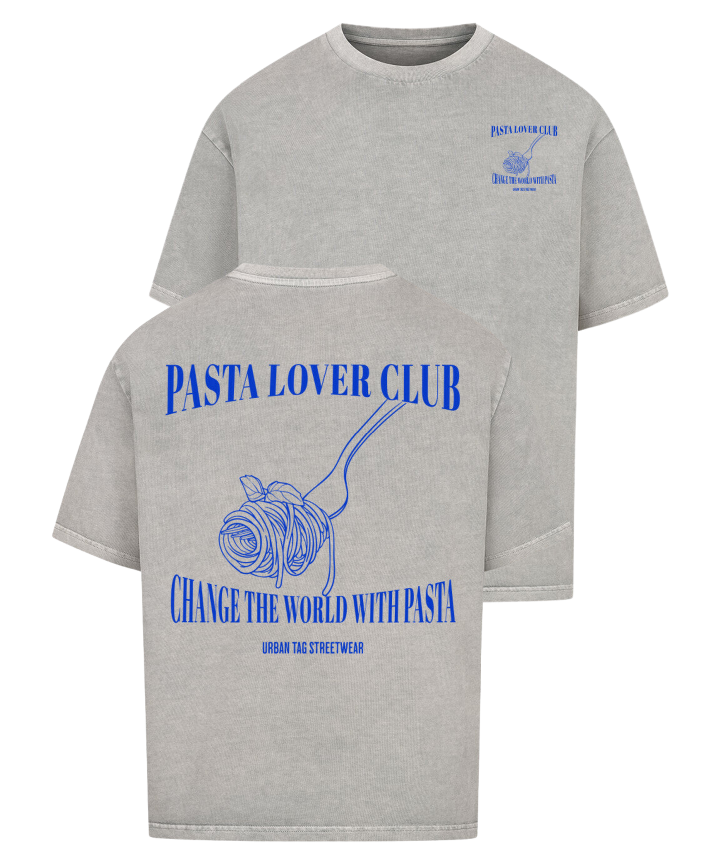 Urban Tag Oversized T-Shirt – "Pasta Lover Club"