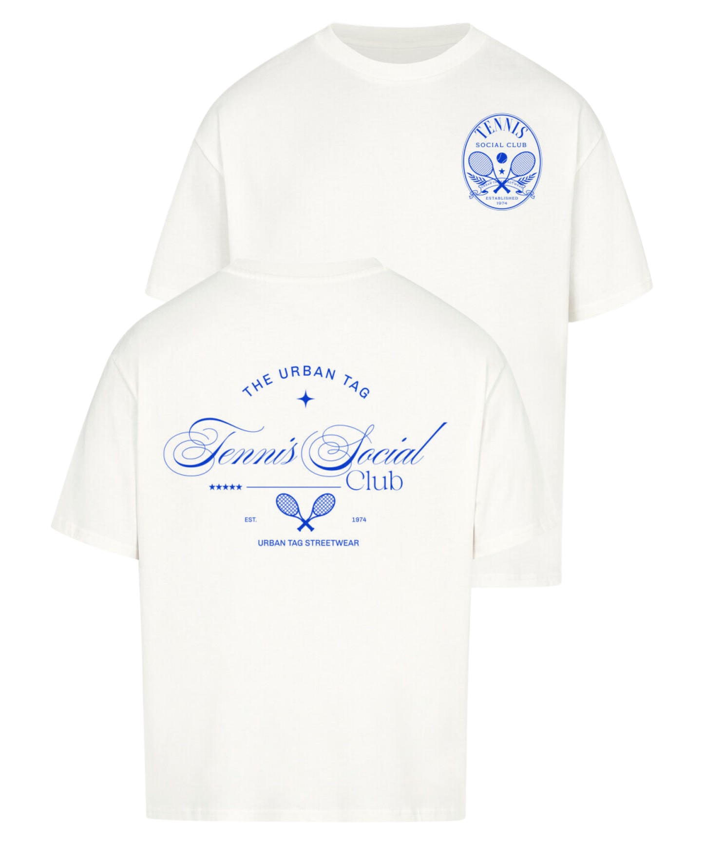 Urban Tag Oversized T-Shirt – "Tennis Social Club"