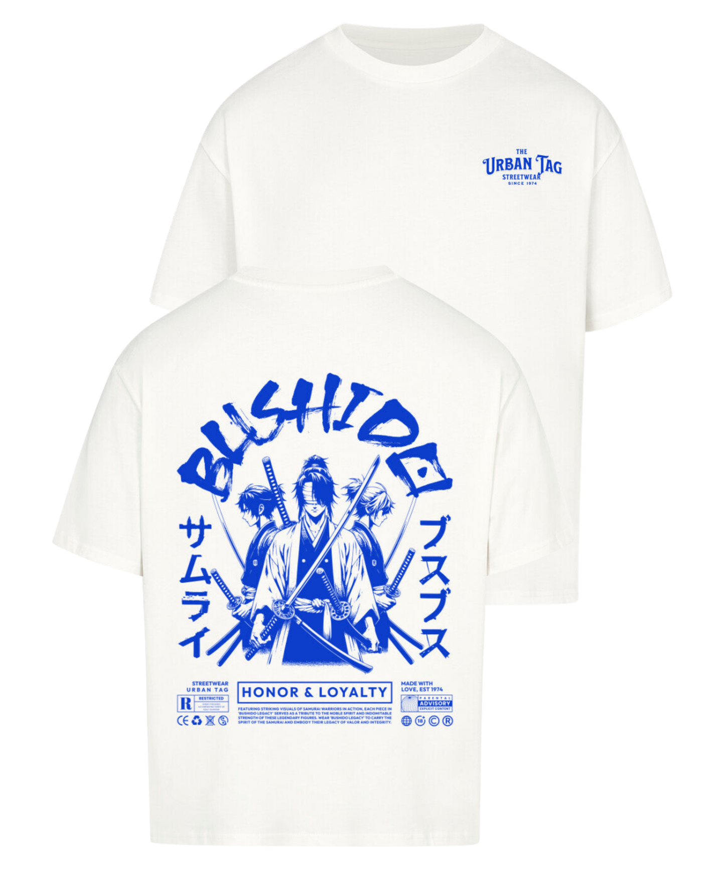 Urban Tag Oversized T-Shirt – "Bushido Samurai"