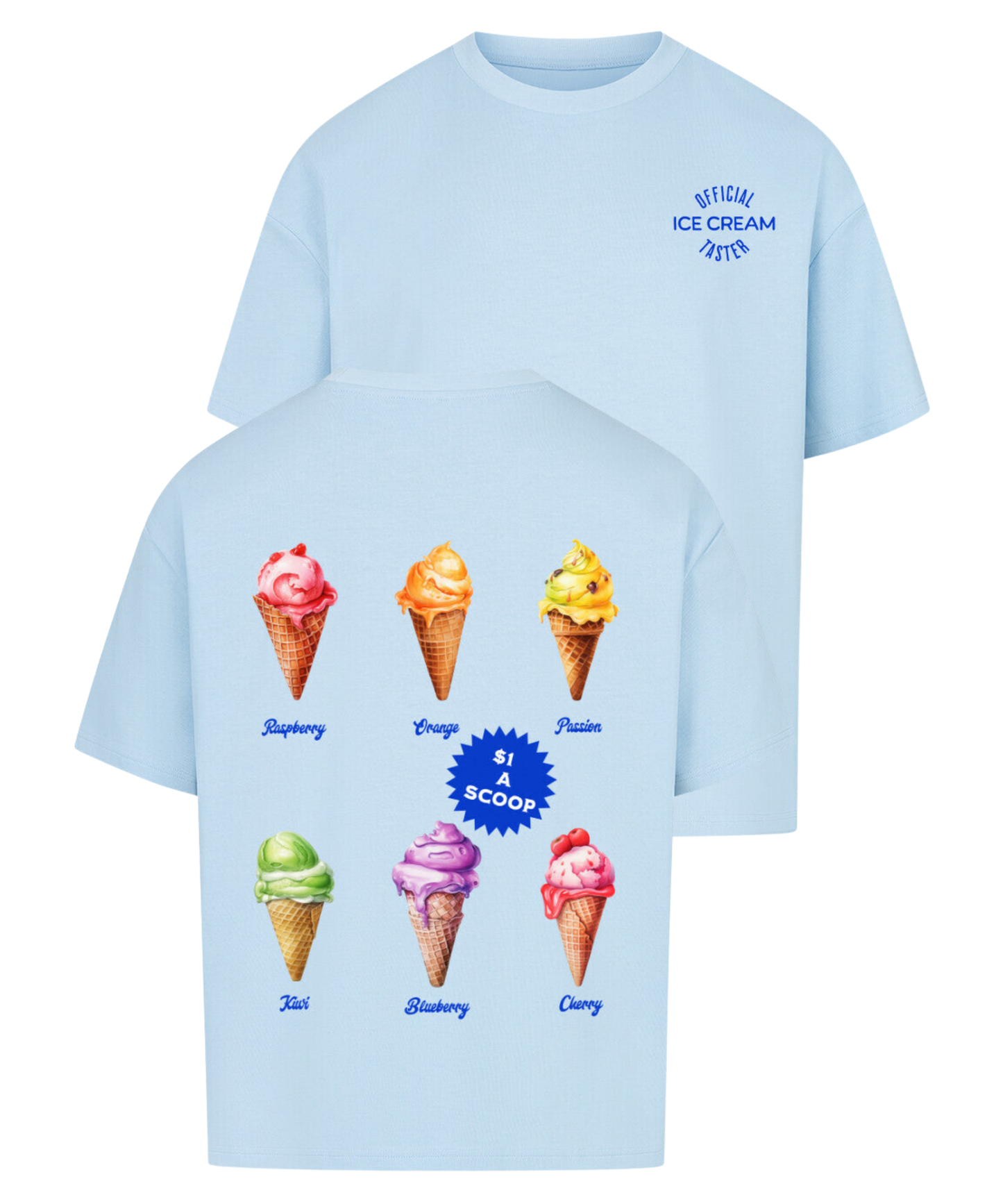 Urban Tag Oversized T-Shirt – "Ice Cream Club"