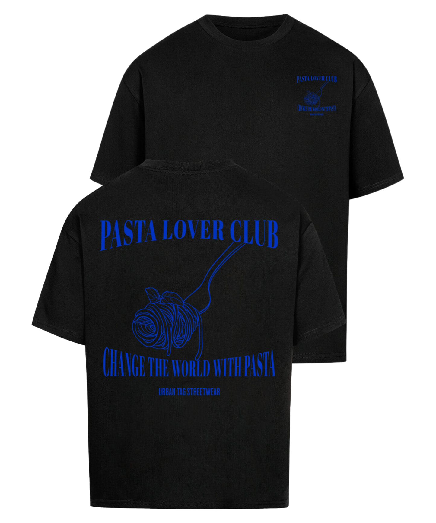 Urban Tag Oversized T-Shirt – "Pasta Lover Club"