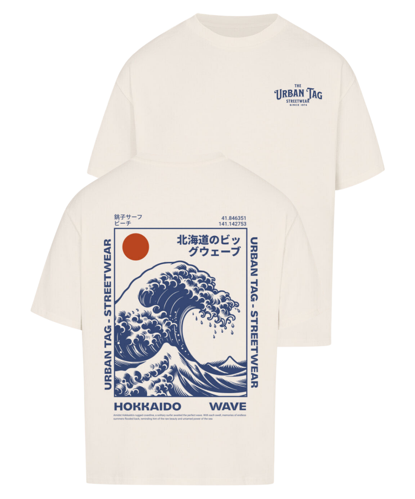 Urban Tag Oversized T-Shirt – "Hokkaido Wave"