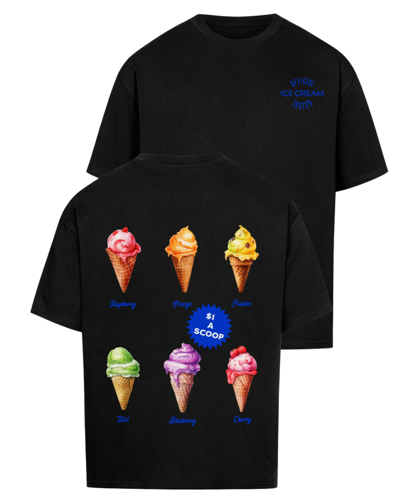 Urban Tag Oversized T-Shirt – "Ice Cream Club"