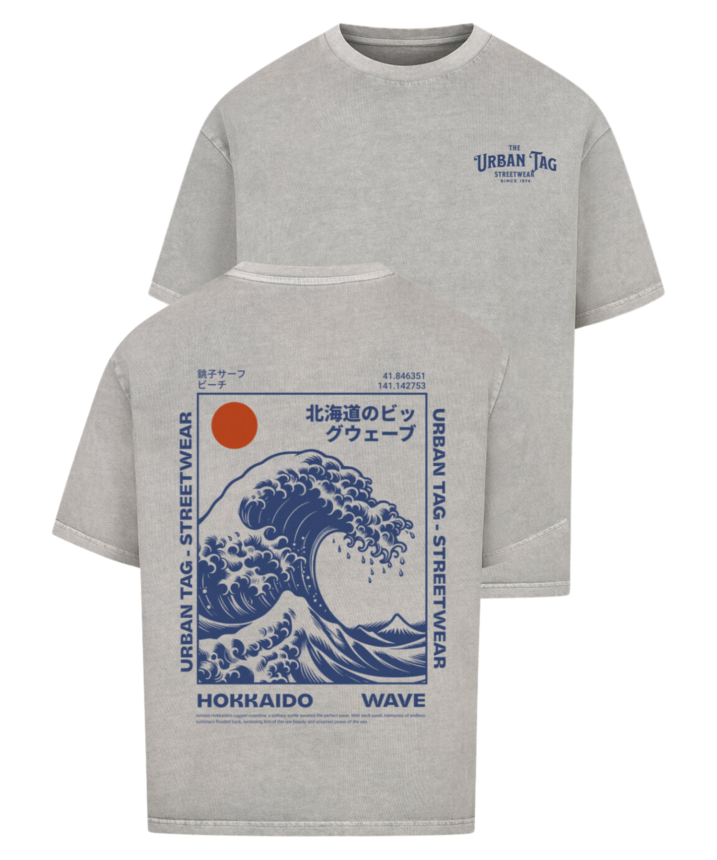 Urban Tag Oversized T-Shirt – "Hokkaido Wave"