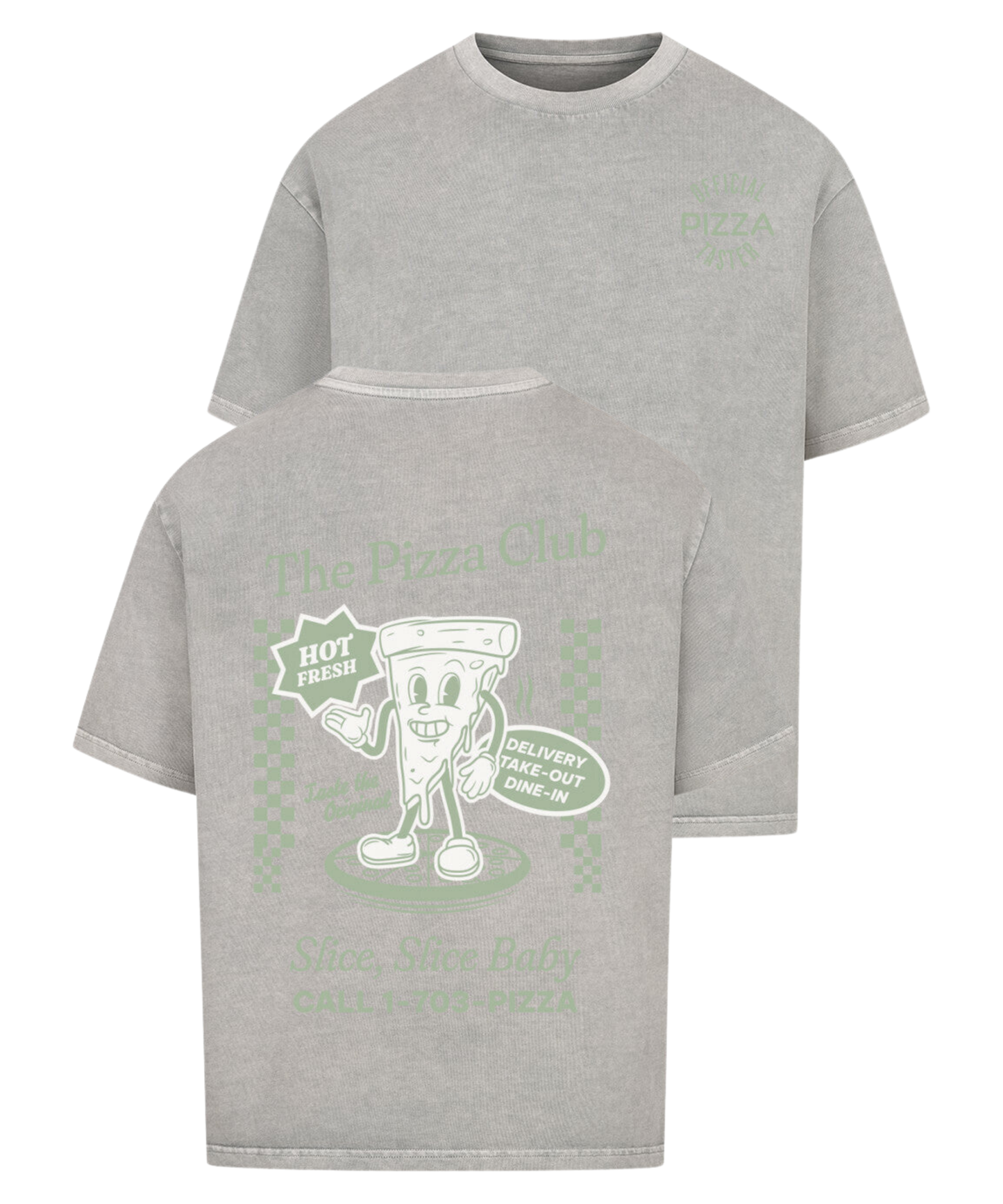 Urban Tag Oversized T-Shirt – "The Pizza Club"
