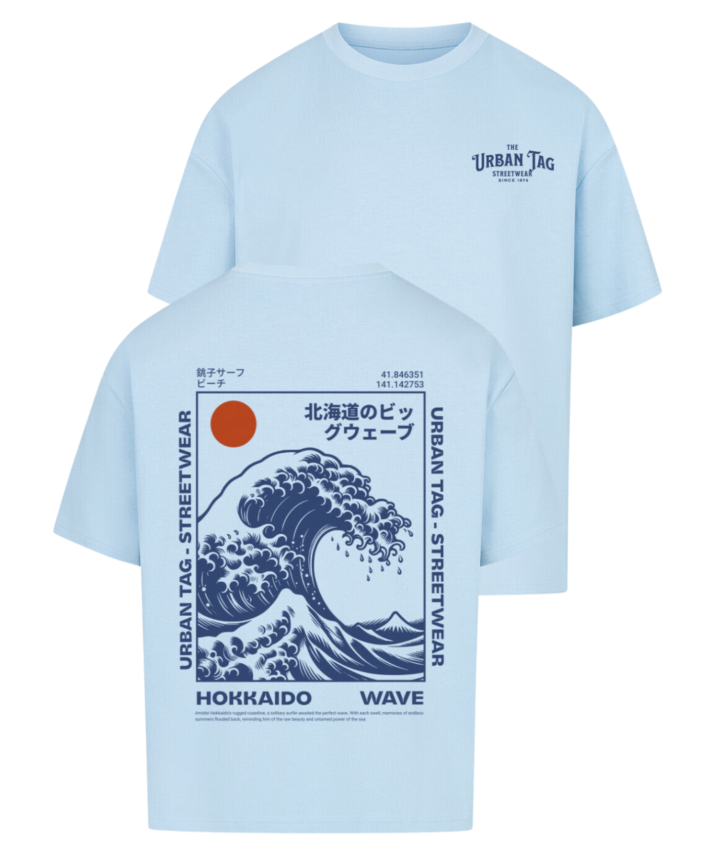 Urban Tag Oversized T-Shirt – "Hokkaido Wave"