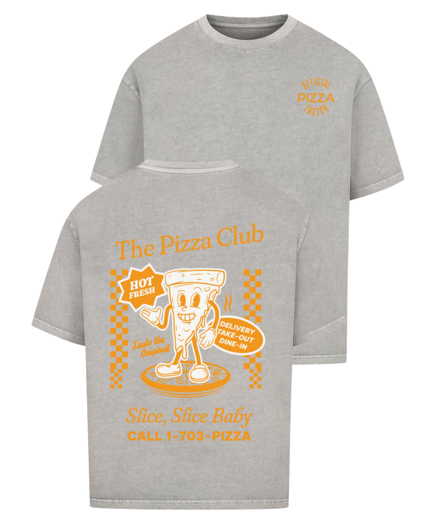 Urban Tag Oversized T-Shirt – "The Pizza Club"
