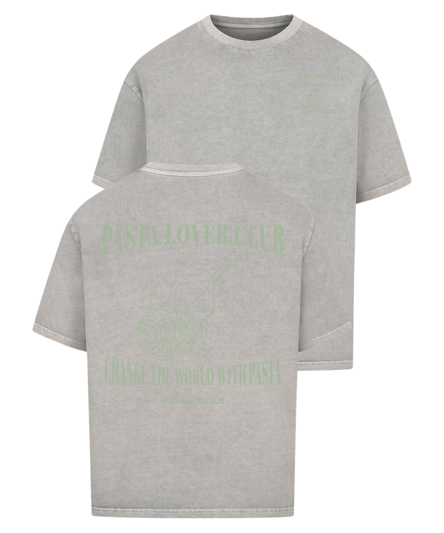 Urban Tag Oversized T-Shirt – "Pasta Lover Club"