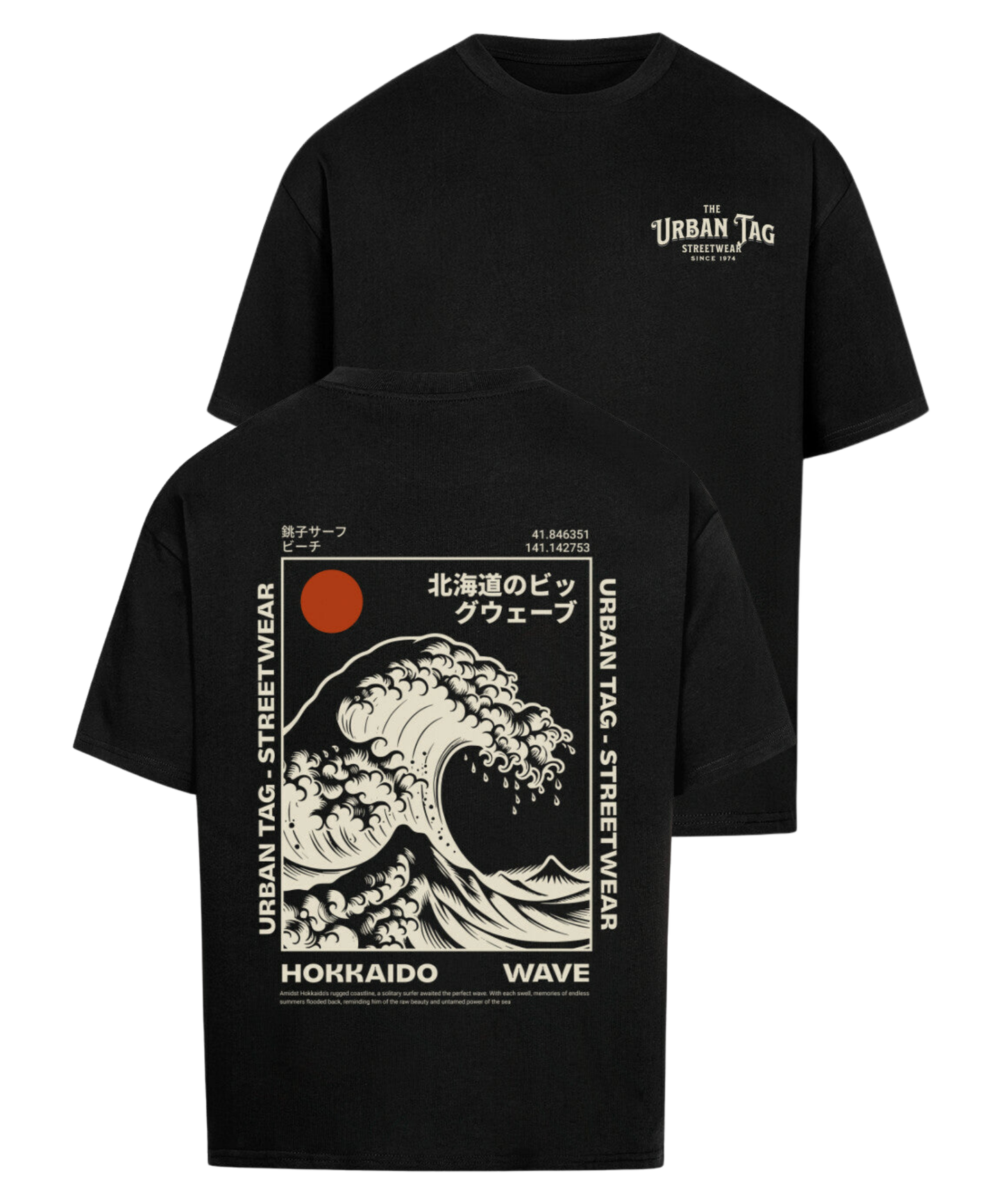 Urban Tag Oversized T-Shirt – "Hokkaido Wave"