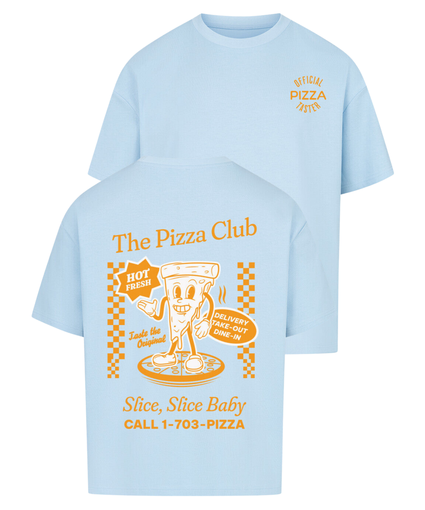 Urban Tag Oversized T-Shirt – "The Pizza Club"